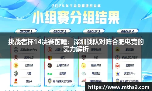 挑战者杯14决赛前瞻：深圳战队对阵合肥电竞的实力解析